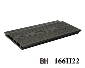 Vruće prodaja WPC vanjski zid ploča drvena plastika vanjski nosači 166x22mm